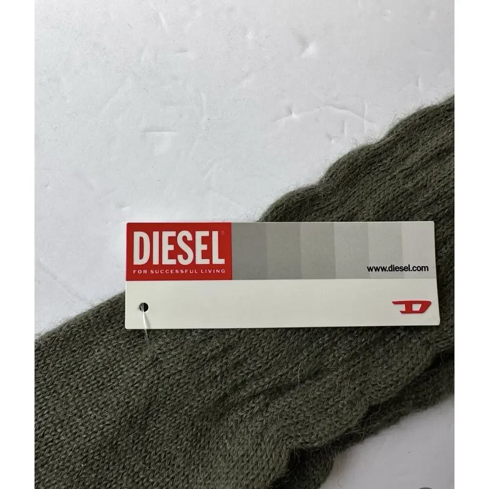 Diesel long mohair wool blend knitted girls gloves 3-8 years